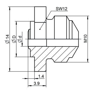 Pièce de rechange Gesipa embouchure 17/42 MB POWERBIRD