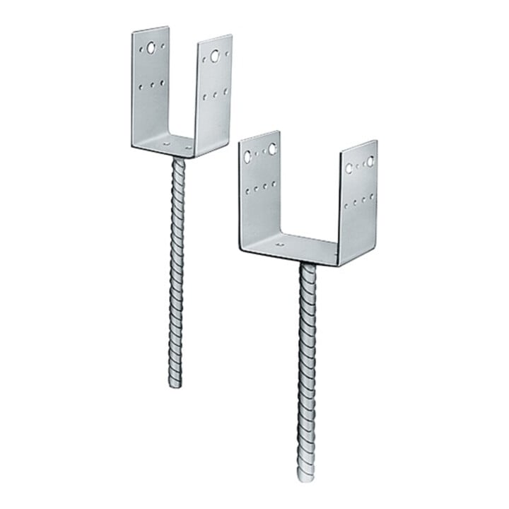 Pied d'appui ETA 07/0285 100x70x126x5mm STA st.verz.z.Bet.Loch-D.5,0+13,5mm 250mm