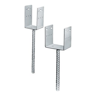 Pied d'appui ETA 07/0285 140x90x126x5mm STA st.verz.z.Bet.Loch-D.5,0+13,5mm 250mm