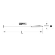 Pied-de-biche KS Tools, modèle Hambourg, 1250 mm-2