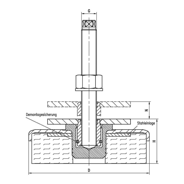 Pied de machine taille 3 ALBRECHT