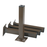 Pied de meuble chr.25x25mm H.400mm panneau 4 pcs/set-1
