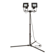 Pied télescopique et 2 projecteur LED SMD SL DN DUO IP44 2x 24x 0,5W, 2x 950 lm, 2m H05RN-F3G1,0-1
