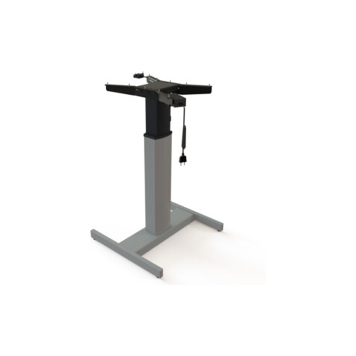 Piètement à réglage en hauteur électrique 501-19 STIER, mobile, pour plateau de 80x80 cm