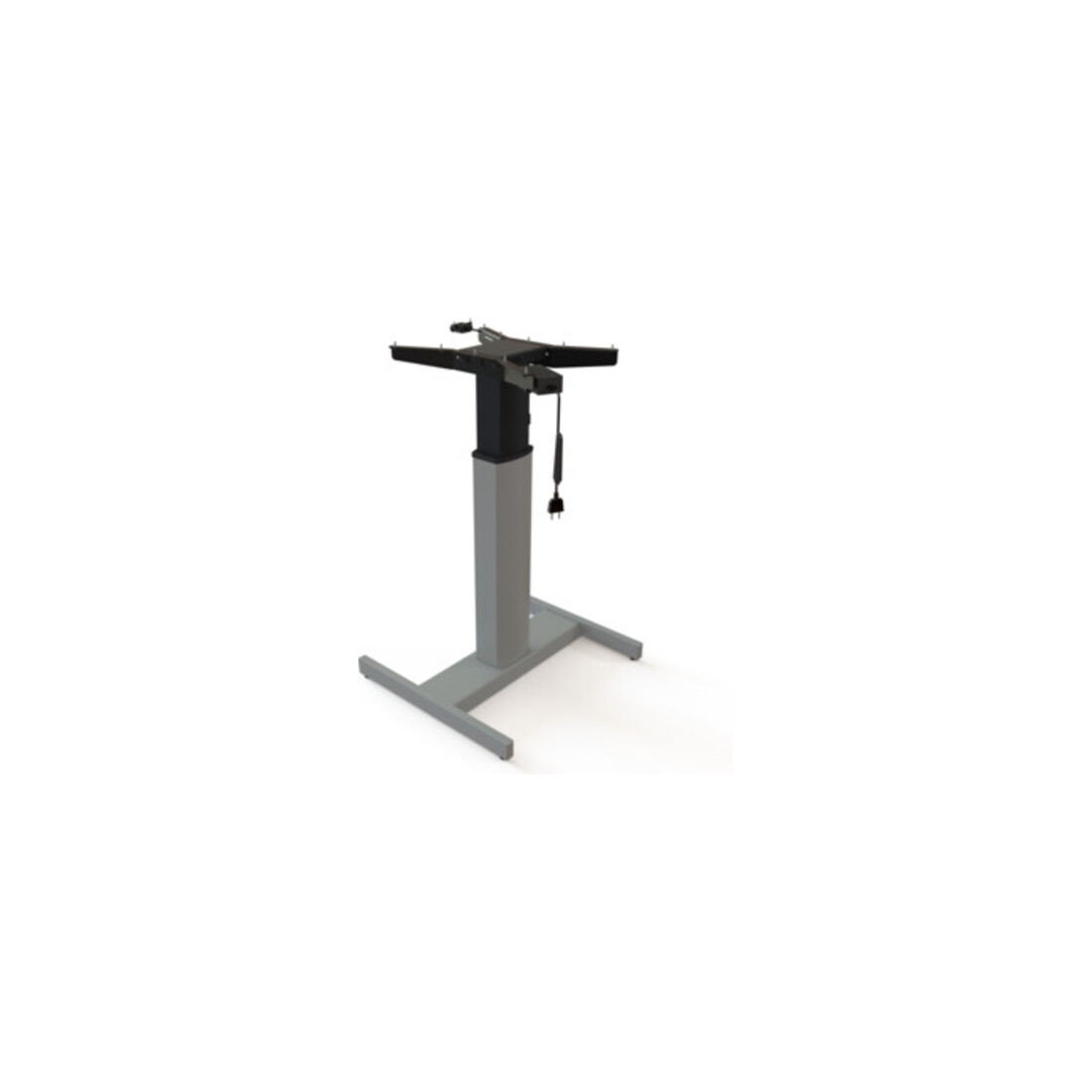 Piètement à réglage en hauteur électrique 501-19 STIER, mobile, pour plateau de 80x80 cm