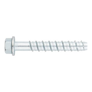 Piher Vis à béton tête hexagonale Ø10 x 60 mm galvanisée électrolytiquement