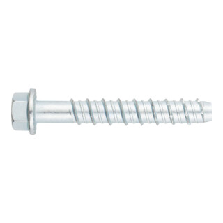 Piher Vis à béton tête hexagonale Ø12 x 70 mm galvanisée électrolytiquement
