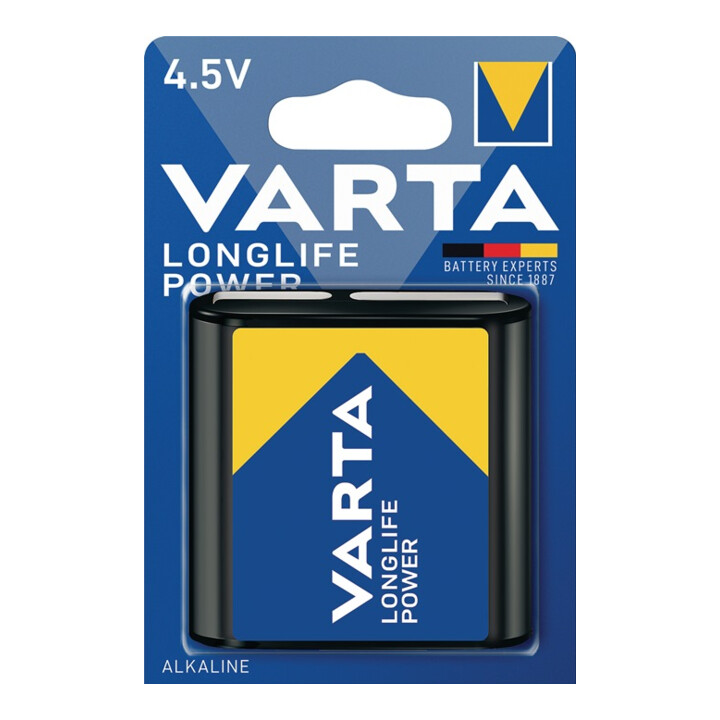 Pile Alkaline High Energy 4,5 V 6100 mAh 3LR12 4912 1 un. / Blister VARTA