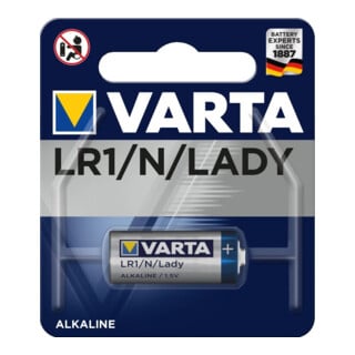 Pile bouton 1,5 V 850 mAh LR1 12,0 x 30,2 mm VARTA