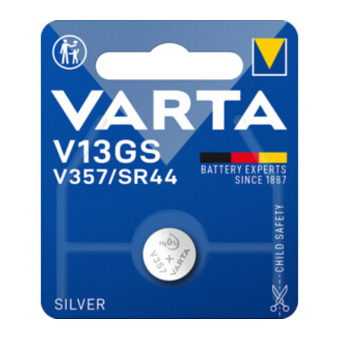Pile bouton 1,55 V 155 mAh SR44 11,6 x 5,4 mm VARTA