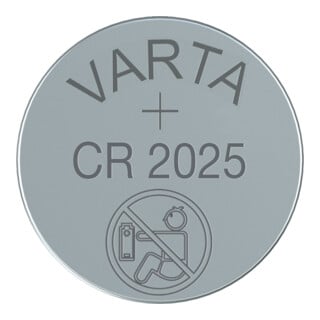 Pile bouton 3 V 170 mAh CR2025 20,0 x 2,5 mm VARTA