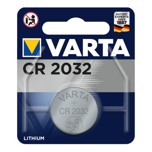 Pile bouton 3 V 230 mAh CR2032 20,0 x 3,2 mm VARTA