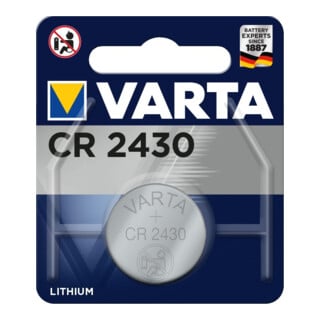 Pile bouton 3 V 280 mAh CR2430 24,5 x 3,0 mm VARTA