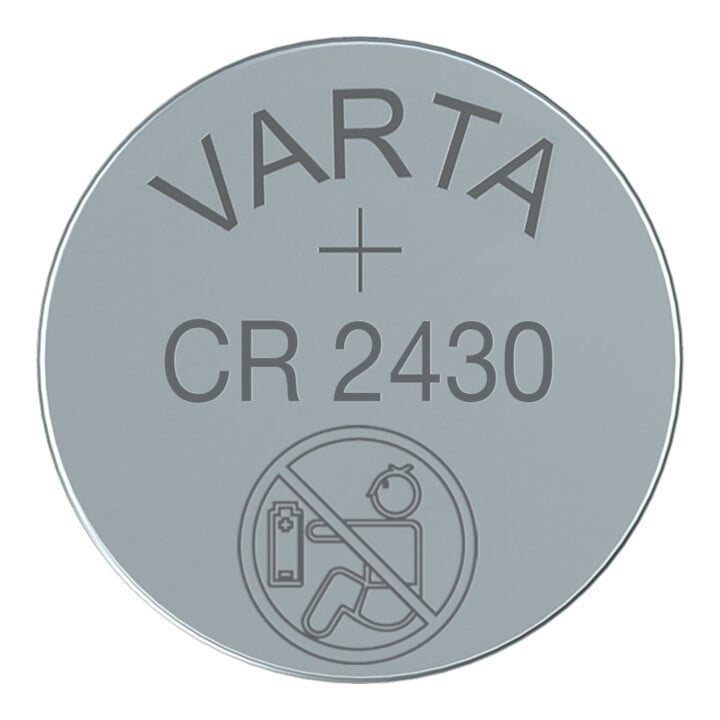Pile bouton 3 V 280 mAh CR2430 24,5 x 3,0 mm VARTA