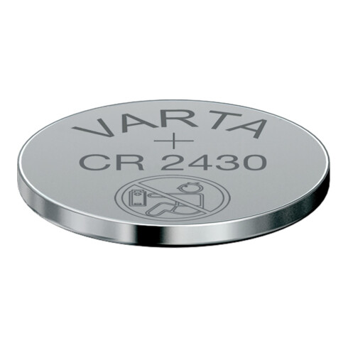 Pile bouton 3 V 280 mAh CR2430 24,5 x 3,0 mm VARTA