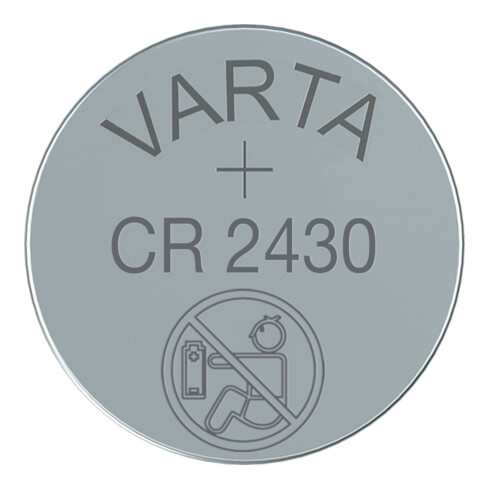 Pile bouton 3 V 280 mAh CR2430 24,5 x 3,0 mm VARTA