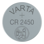 Pile bouton 3 V 560 mAh CR2450 24,5 x 5,0 mm VARTA-2