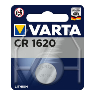 Pile bouton 3 V 70 mAh CR1620 16,0 x 2,0 mm VARTA