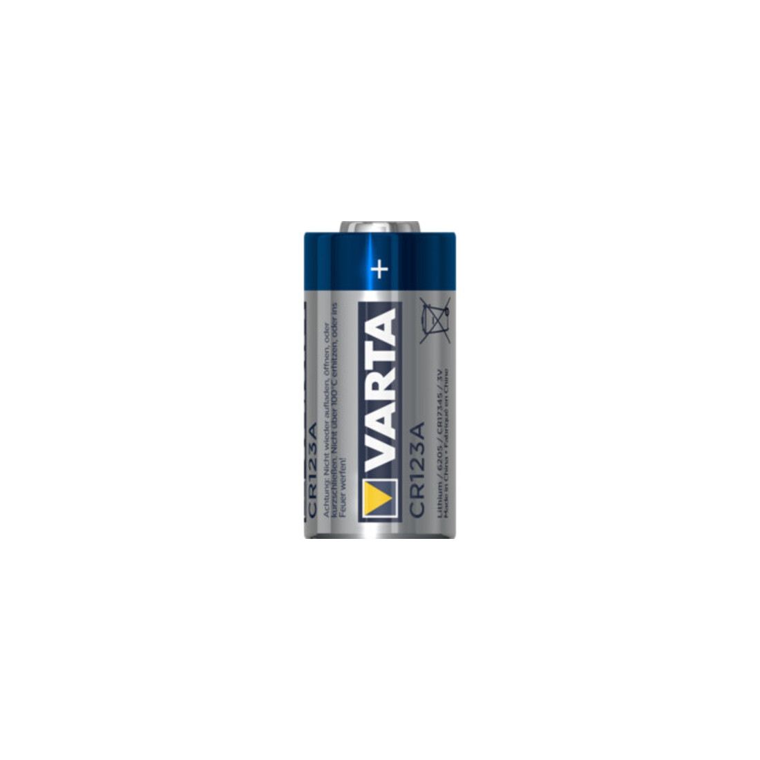 Pile Pile Professional Lithium 3 V CR123A 1480 mAh CR17345 6205 1 un. / Blister