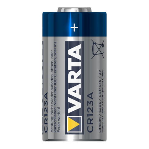 Pile Pile Professional Lithium 3 V CR123A 1480 mAh CR17345 6205 1 un. / Blister