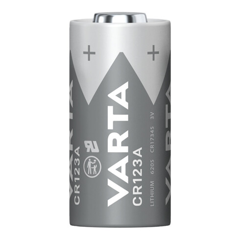 Pile Pile Professional Lithium 3 V CR123A 1480 mAh CR17345 6205 1 un. / Blister
