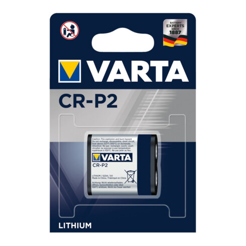 Pile Pile Professional Lithium 6 V CRP2 1450 mAh CR-P2 6204 1 un. / Blister VART