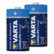 Piles alcalines au manganèse Varta, taille internationale : LR14