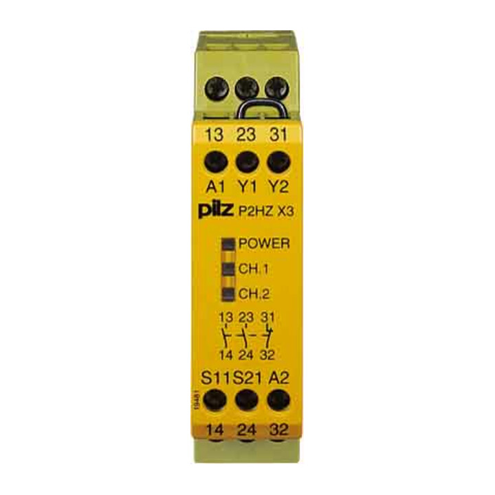 Pilz Commande à deux mains 24VDC 2n/o 1n/c P2HZ X3, 774350