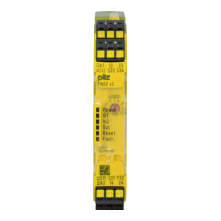 Pilz Dispositif d'arrêt d'urgence 24VDC 2 n/o PNOZ s3 C, 751103
