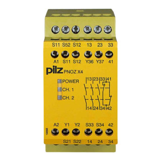 Pilz Dispositif d'arrêt d'urgence 24VDC 3n/o 1n/c PNOZ X4, 774730