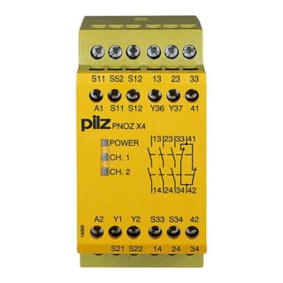Pilz Not-Aus-Schaltgerät 24VDC 3n/o 1n/c PNOZ X4, 774730