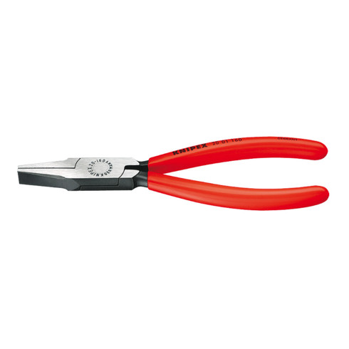 Pince à becs plats Knipex noir atramentisée polie plastifiée