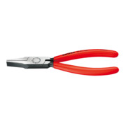 Pince à becs plats Knipex noir atramentisée polie plastifiée