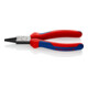 Pince à becs ronds DIN ISO 5745 L. 160 mm tête polie gaines à 2 comp. KNIPEX