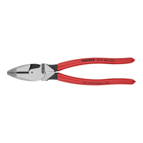 Pince à câble Knipex Pince à câble Lineman's Pliers atramentisée noire avec revêtement plastique antidérapant 240mm