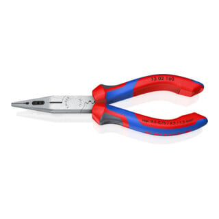 Pince à câbler L. 160 mm 0,5-0,75 / 1,5 / 2,5 mm² poli gaines bicomposant KNIPEX