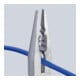 Pince à câbler L. 160 mm 0,5-0,75 / 1,5 / 2,5 mm² poli gaines bicomposant KNIPEX
