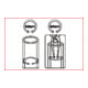 Pince à circlips intérieurs KS Tools coudée pointes longues