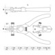 Pince à circlips pour circlips extérieurs 165 mm BGS-5