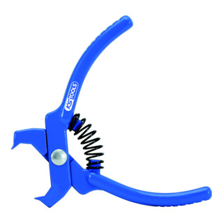 Pince à clips, bleue, droite, 100 mm