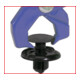 Pince à clips, bleue, droite, 100 mm