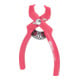 Pince à clips, rouge, coudée, 100 mm