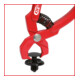 Pince à clips, rouge, coudée, 100 mm