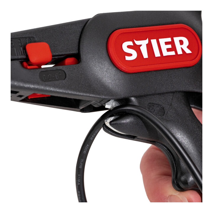Pince à dénuder automatique STIER 0,2 - 6,0 mm², 165 mm