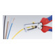 Pince à dénuder L. 160 mm poli gaines bicomposant avec ressort d'ouv. KNIPEX