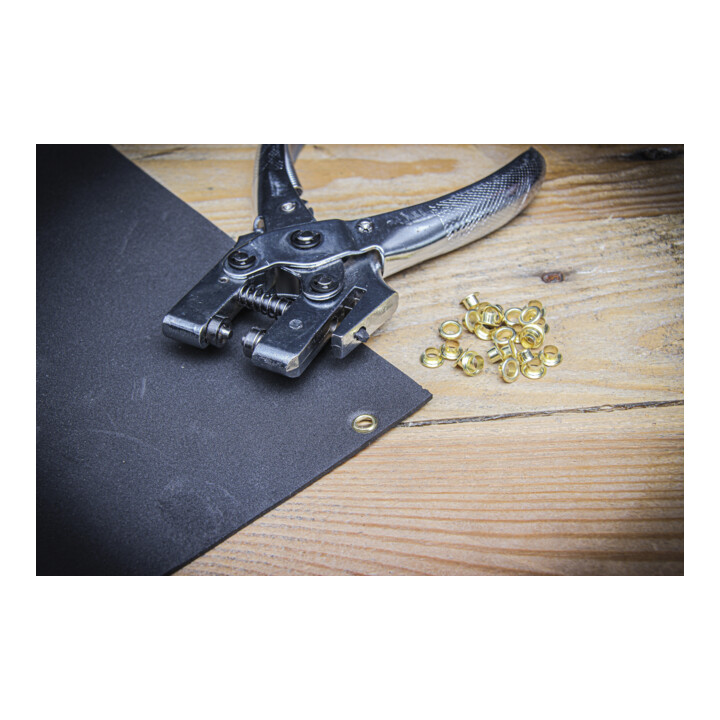 Pince à œillets avec 100 œillets ronds | 4,5 mm | 180 mm BGS Do it yourself