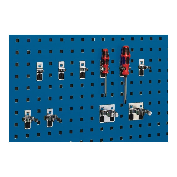 Pince à outil D. 32 mm galvanisé p. panneaux perforés 5un./sachet BOTT