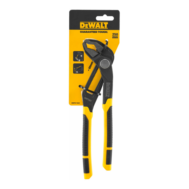 Pince à pompe à eau DEWALT 250mm Mécanisme Push-Lock DWHT0-74431