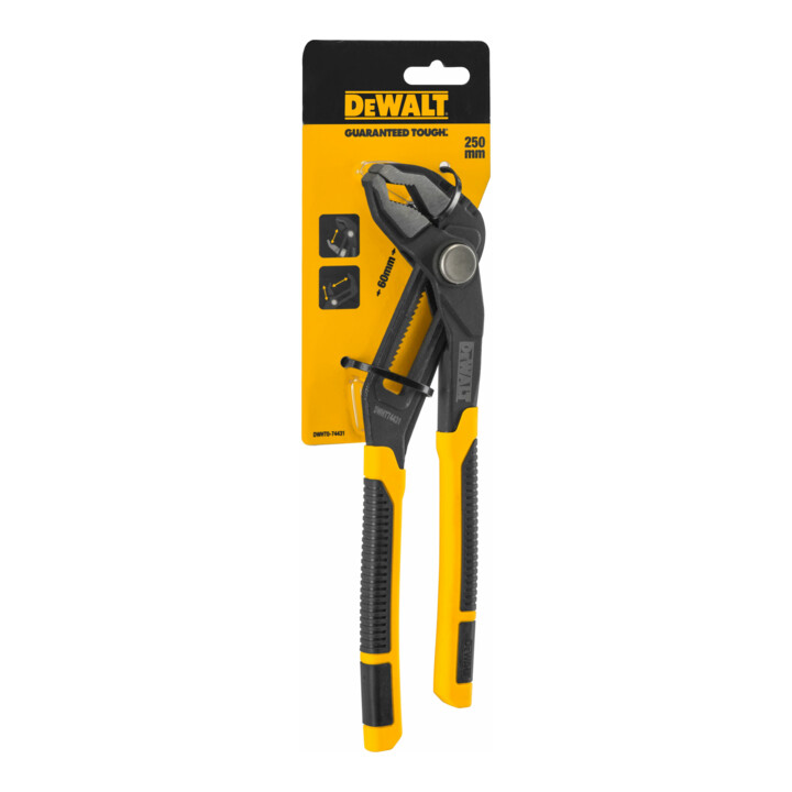 Pince à pompe à eau DEWALT 250mm Mécanisme Push-Lock DWHT0-74431