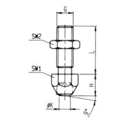 Pince à poussoir AMF n° 6840 5-M27-4